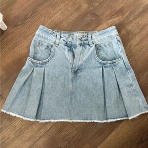 Denim A-Line Skirt